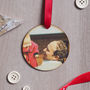 Personalised Favourite Vintage Photo Wooden Bauble, thumbnail 2 of 10