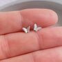 Sterling Silver Earrings 'Butterflies Are The Heaven Sent Kisses..', thumbnail 4 of 6