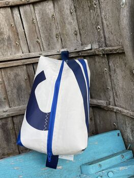 Large Recycled Sailcloth Wash Bag, 3 of 6