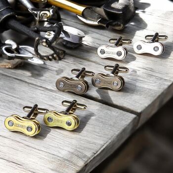 Personalised Bike Chain Cufflinks, 3 of 12