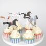 Horse Party Cupcake Kit With 24 Toppers, thumbnail 1 of 6