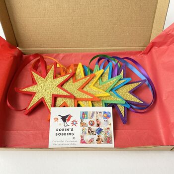 Rainbow Star Decoration Set, 5 of 8