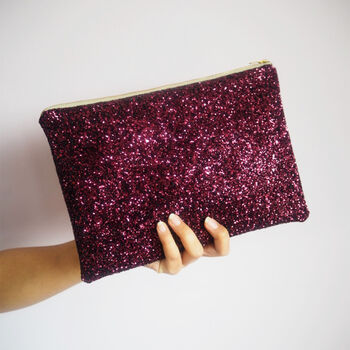 Sparkly Glitter Clutch Bag, 5 of 6