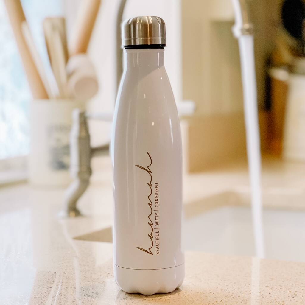 Personalised Luxury Water Bottle For Her, 1 of 2