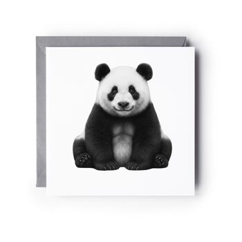 Cepheus The Panda Luxury Blank Greeting Card, 2 of 6