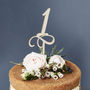 Decorative Birthday Age Wooden Cake Topper, thumbnail 5 of 7