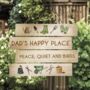 Personalised Wooden Garden Sign For Dad, thumbnail 2 of 3