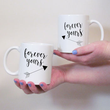 Mug Gift Set For Couples, Forever Yours, 2 of 2