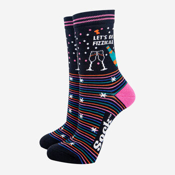 Let's Get Fizzical Combed Cotton Funny Ankle Socks Women's, 5 of 6