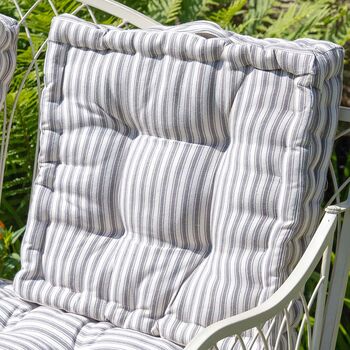 French Style Striped Cotton Seat Pad Collection, 6 of 7