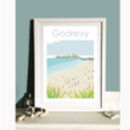 Godrevy St Agnes Cornwall Travel Print By Betty Boyns ...