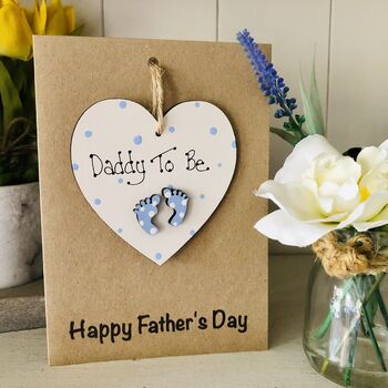 Personalised Father's Day Daddy To Be Keepsake Card, 6 of 6