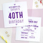 Personalised Party Invitations Double Sided, thumbnail 7 of 7