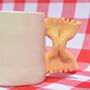 Tapered Mug With Pasta Handle, thumbnail 2 of 3
