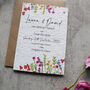 Wildflower Recycled Paper Plantable Save The Dates, thumbnail 7 of 8