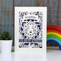 Personalised Sunshine Valentines Laser Cut Card, thumbnail 3 of 6