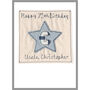 Personalised Initial Star Birthday Card For Him, thumbnail 12 of 12