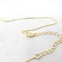 Minimalist Dainty Natural Pearl Gold Plated Necklace, thumbnail 3 of 5