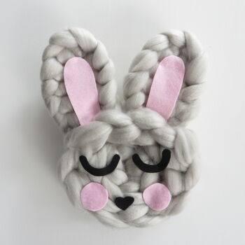 Bunny Rabbit Chunky Knit Nursery Decor, 3 of 8
