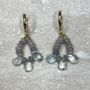 'Aurora' Opal And Aquamarine Drop Earrings, thumbnail 1 of 6
