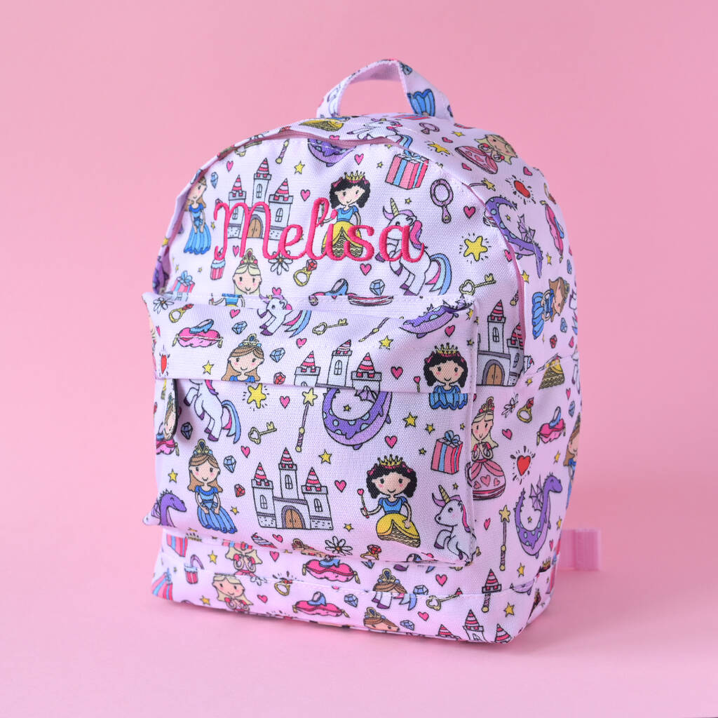Personalised Princess Pink Backpack, 1 of 8