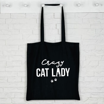 Crazy Cat Lady Tote Bag, 4 of 6