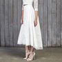 Le Fay Lace Bridal Midi Skirt, thumbnail 2 of 4