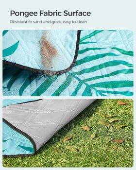 Foldable Water Repellent Picnic Rug For Outdoors, 5 of 11