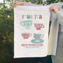 Personalised Four Tea Tea Towel 40th Birthday Present, thumbnail 1 of 4