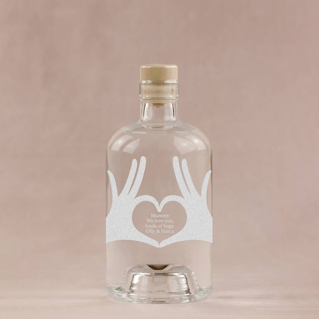 Heart Hands Personalised Gin, 1 of 2
