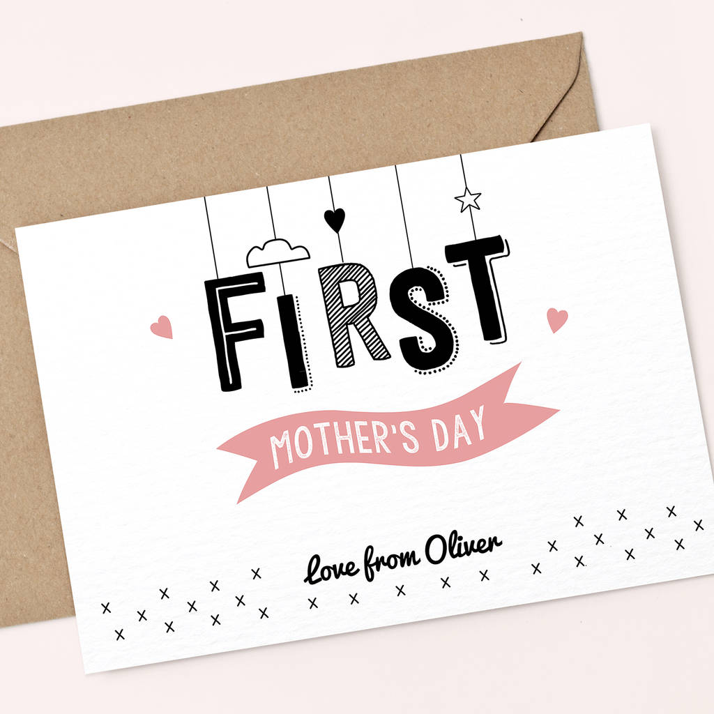 Personalised First Mother's Day Card By papergravy