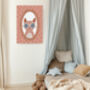 Cool Cat Portrait Nursery Art Print, thumbnail 3 of 4