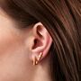 Peridot And Diamond Bar Stud Earrings, thumbnail 3 of 4