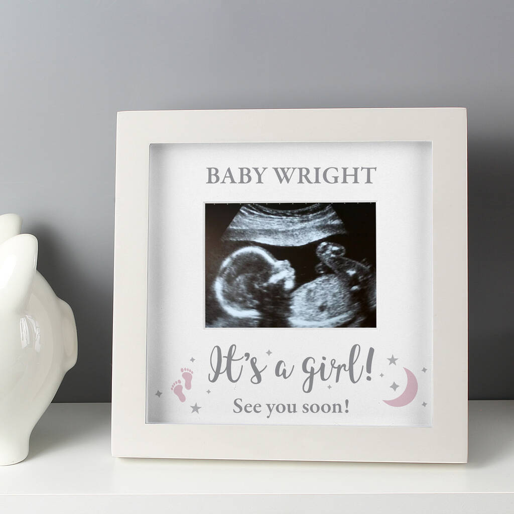 Personalised Baby Scan Frame By Uniqueful