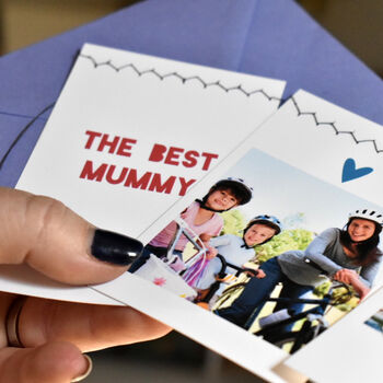 Mother's Day Photo Bunting Card Personalised, 2 of 5