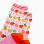 Oranges And Lemons Bamboo Socks In White, thumbnail 2 of 4