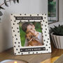 Personalised Pet Paw Print Ceramic 4x4 Frame, thumbnail 1 of 4