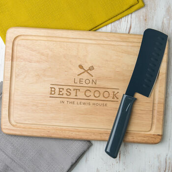 Chef Of The Family Personalised Serving Board, 4 of 8