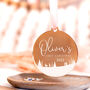 Gold Personalised Baby's 1st Christmas Tree Ornament, thumbnail 6 of 7