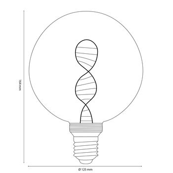 Vintlux Kyodai Dna Globe Xl Gold Dimmable LED Bulb, 4 of 5