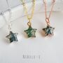 Moss Agate Star Necklace, thumbnail 5 of 11