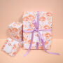 Flamingo Eco Recycled Wrapping Paper Pack, thumbnail 1 of 7