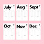 2026 Black And White Minimal Calendar, thumbnail 5 of 5