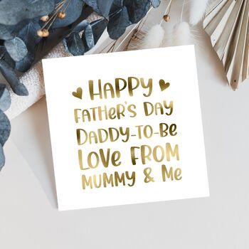 First Happy Father's Day Love Mummy And Me Card, 3 of 6