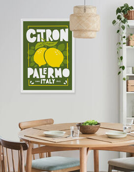 Citron Palermo Italian Lemons Print, 6 of 9