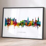 Stamford Skyline Cityscape Art Print, thumbnail 1 of 12