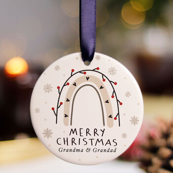 Merry Christmas Personalised Ornament Gift For Grandma, 4 of 9