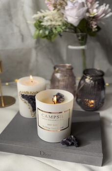 Amethyst | Deep Sleep | Rosemary And Lavender Candle, 2 of 4