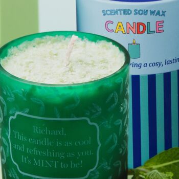 Wild Mint Breeze Candle – Personalised And Refreshing Scent, 6 of 7