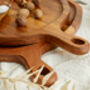 Alma Natural Wood Round Serving Board Set, thumbnail 2 of 4